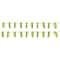 Peridot Green Glass Leaf Beads, 17mm by Bead Landing™